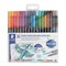Staedtler Double-Ended Watercolor Brush Pens - Assorted, Set of 36